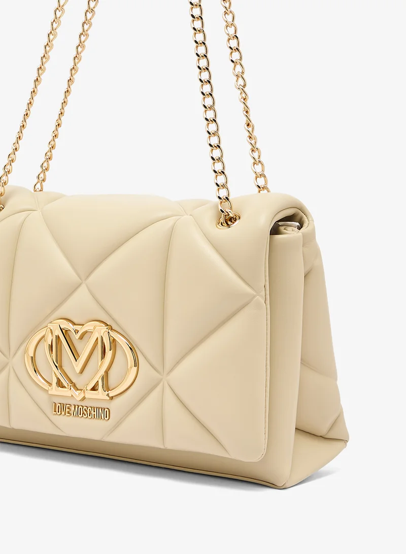 Love Moschino  Embossed Q PU Crossbody Bag for Women | Best Price UAE